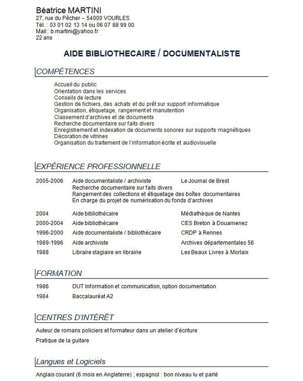 images exemple gratuit de cv exemple 5 exemple gratuit de cv exemple ...